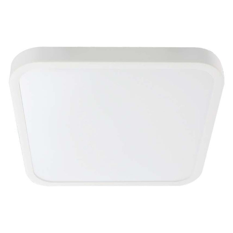 IP44 mennyezeti LED lámpatest - négyzet (18W/1830lm) természetes fehér, fehér (250 mm), Samsung chip