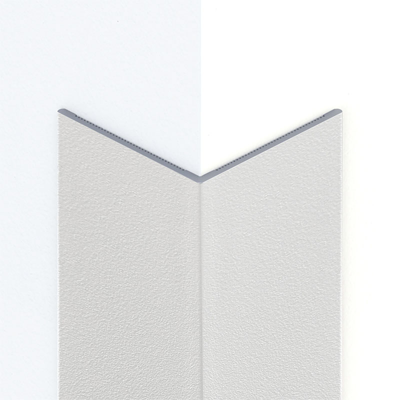 Alumínium sarokélvédő profil (20x20 mm) struktúrált fehér - 270 cm