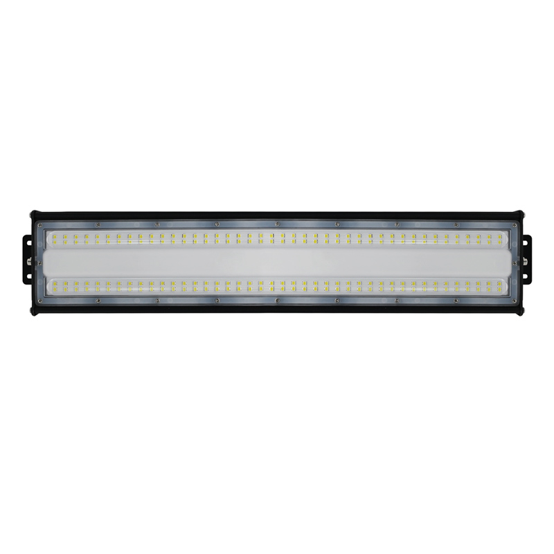 Lineáris LED csarnokvilágító (100 Watt, 10000 lumen, 6000K) hideg fehér, fekete