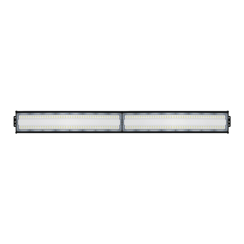 Lineáris LED csarnokvilágító (200 Watt, 20000 lumen, 6000K) hideg fehér, fekete