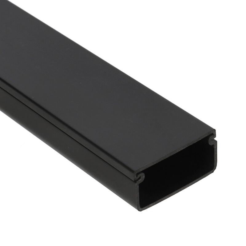 Fekete kábelcsatorna, 32x15 mm, műanyag, pattintható fedéllel - 2 m