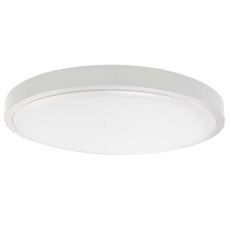 Távirányítós IP44 mennyezeti LED lámpatest, mozgásérzékelővel - kör (36W/3820lm) természetes fehér, fehér (420 mm), Samsung