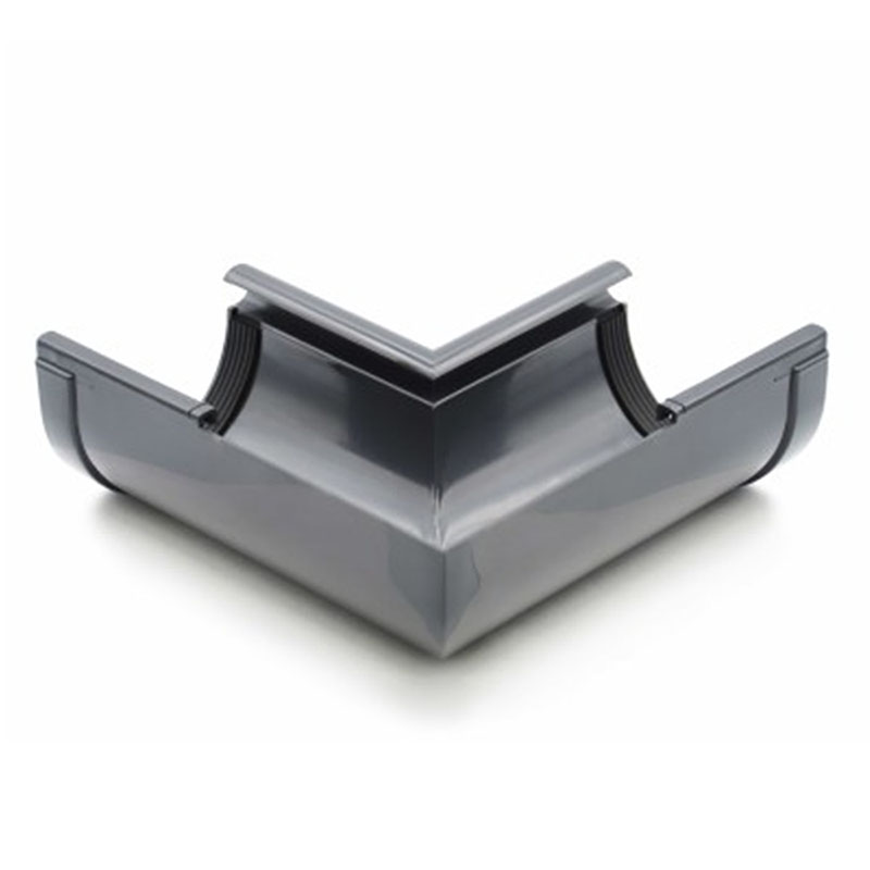 Ereszcsatorna belső sarokelem 90°, 90 mm, antracit, PVC