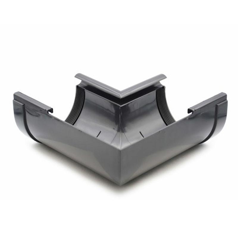 Ereszcsatorna belső sarokelem 90°, 130 mm, antracit, PVC