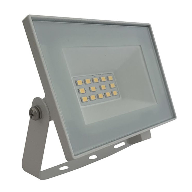 SMD LED reflektor, fehér ház (10W/730lm) - hideg fehér