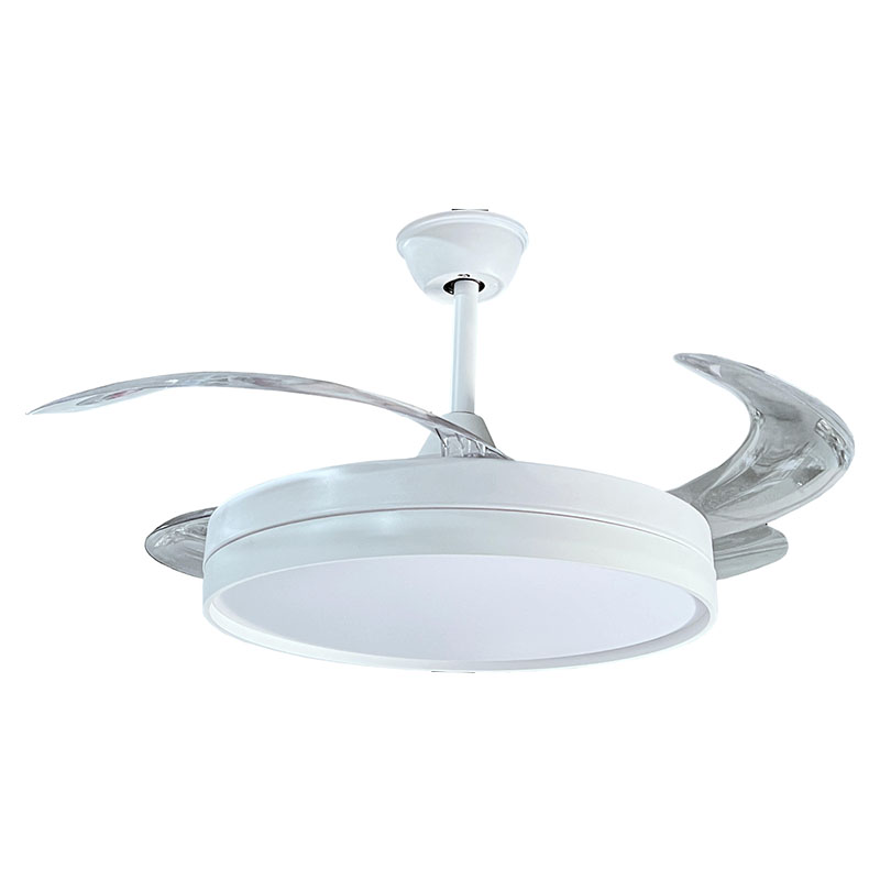 Mennyezeti ventilátor és lámpa, (36W/2880lm) CCT, távirányítóval, fehér