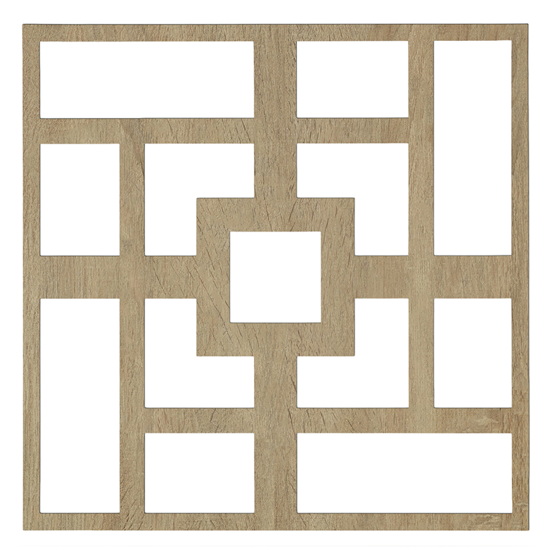 Mennyezeti kazettás dekorpanel, célkereszt, 595x595 mm, 3 mm HDF - Sonoma tölgy