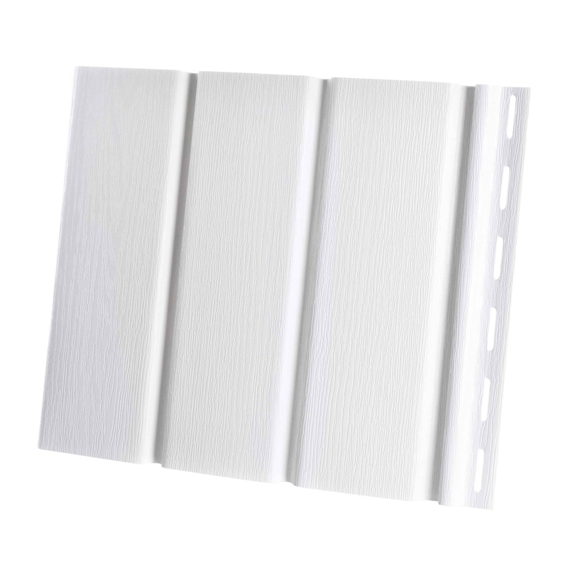 PVC ereszalj panel, fehér (30 cm x 3 méter) - sima, zárt
