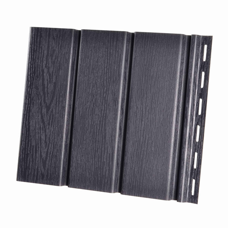 PVC ereszalj panel, antracit (30 cm x 3 méter) - sima, zárt
