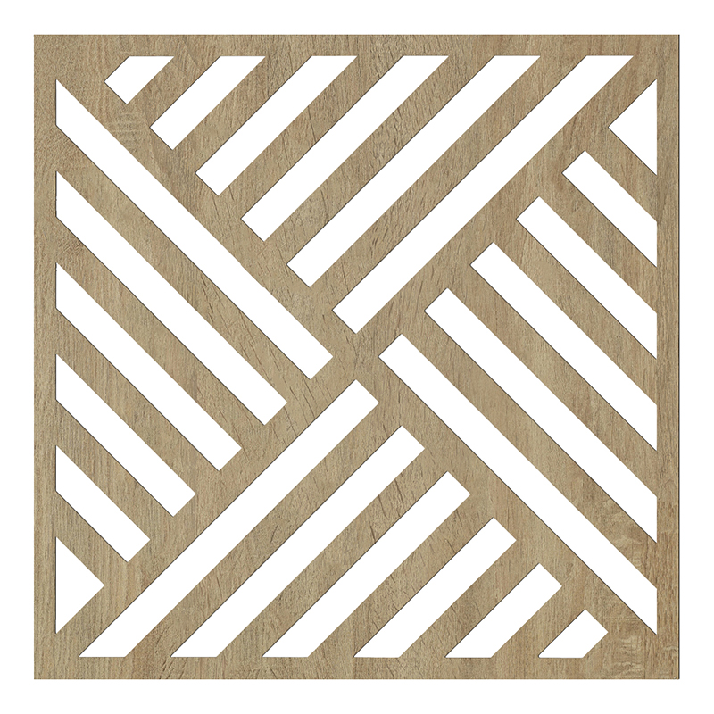 Mennyezeti kazettás dekorpanel, piramis, 595x595 mm, 3 mm HDF - Sonoma tölgy