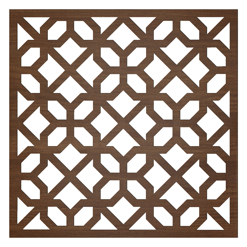 Mennyezeti kazettás dekorpanel, georács, 595x595 mm, 3 mm HDF - Dió