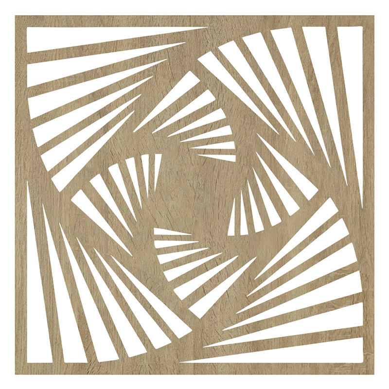 Mennyezeti kazettás dekorpanel, dinamika, 595x595 mm, 3 mm HDF - Sonoma tölgy