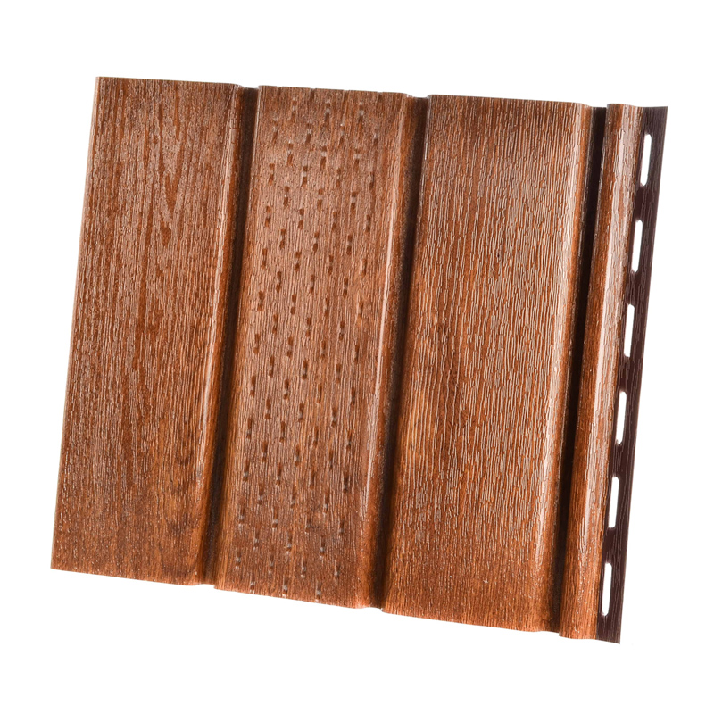 PVC ereszalj panel, aranytölgy (30 cm x 3 méter) - perforált