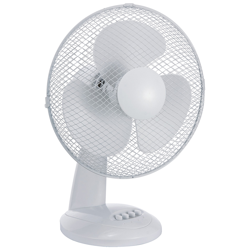 Asztali ventilátor fehér színben (48 cm - 35W) 4 gombos