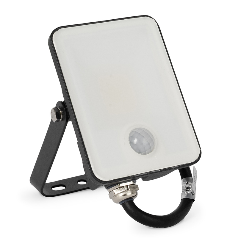 Slim SMD keret nélküli, mozgásérzékelős LED reflektor (20W/1800lm) természetes fehér