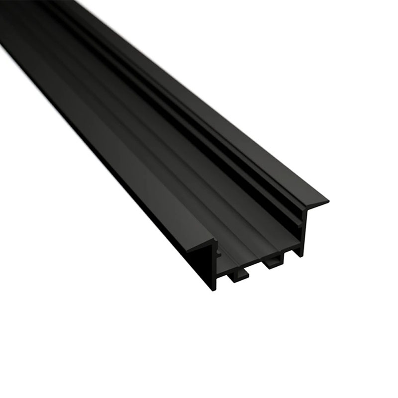 Recessed 20 alu profile - LP320B, fekete