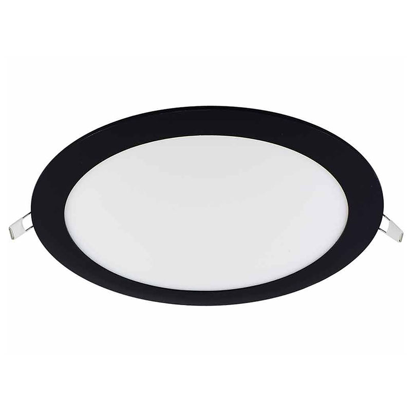 Süllyeszthető LED panel (223 mm - kör) 18W - természetes fehér, fekete