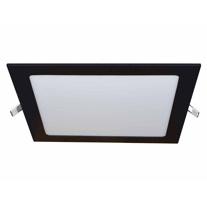 Süllyeszthető LED panel (222 mm - négyzet) 18W - természetes fehér, fekete