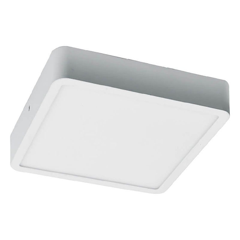 Falon kívüli LED panel (négyzet alakú) 18W - természetes fehér, fehér