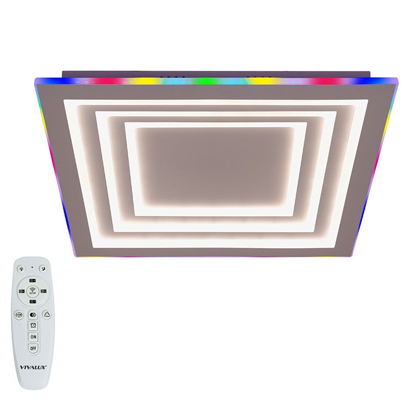 Dakota Mennyezeti LED lámpa (102W - 5701lm) távirányítóval, RGB+CCT