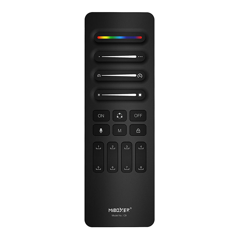 C9 SPI DRGB távirányító digitális (futófény) LED szalagokhoz, fekete