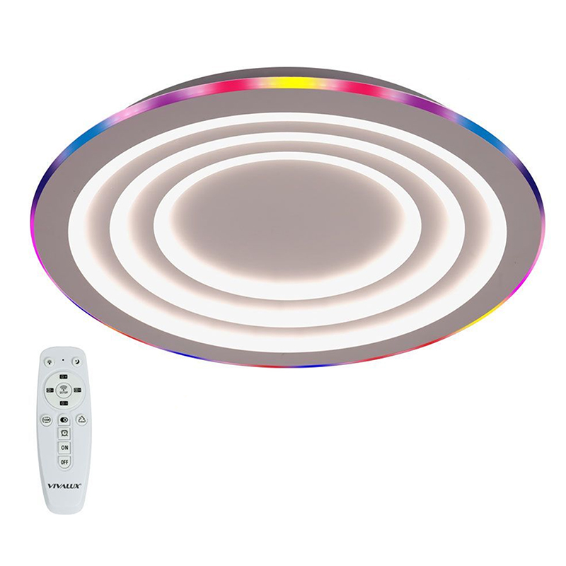 Dalia Mennyezeti LED lámpa (80W - 4635lm) távirányítóval, RGB+CCT