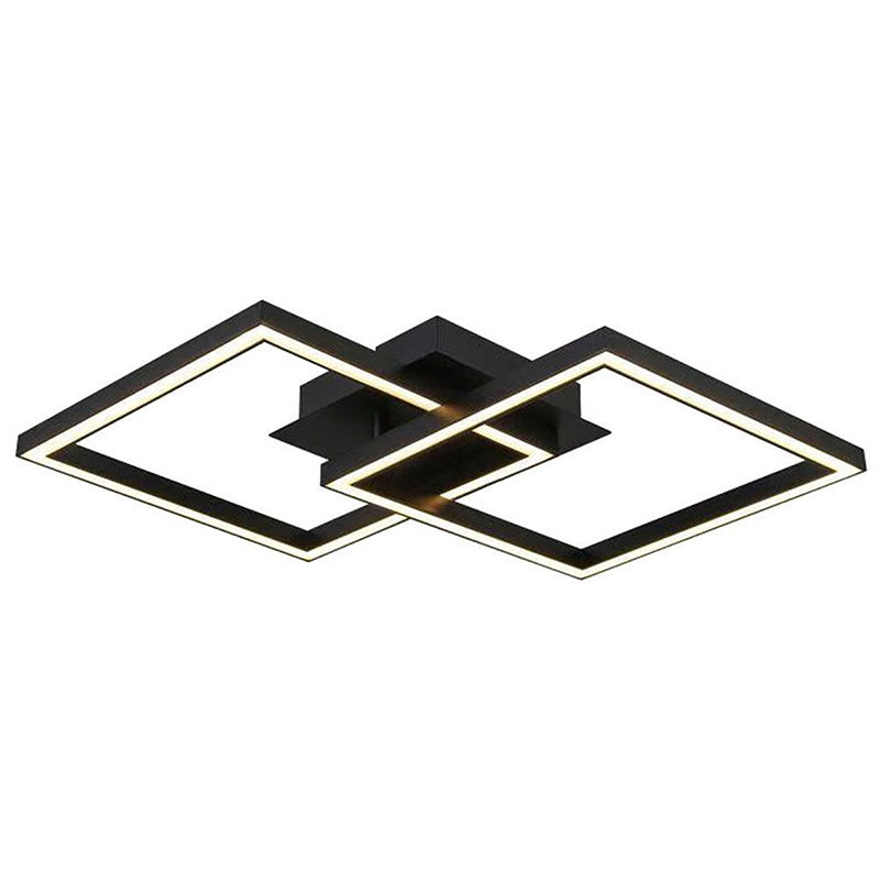 Mennyezeti designer LED lámpa (20W/750Lumen) fekete, természetes fehér