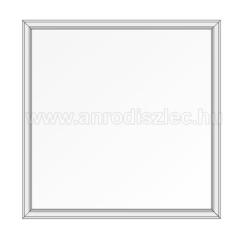 LED panel (600 x 600 mm) 40W - term. fehér IP65 - 5 év!