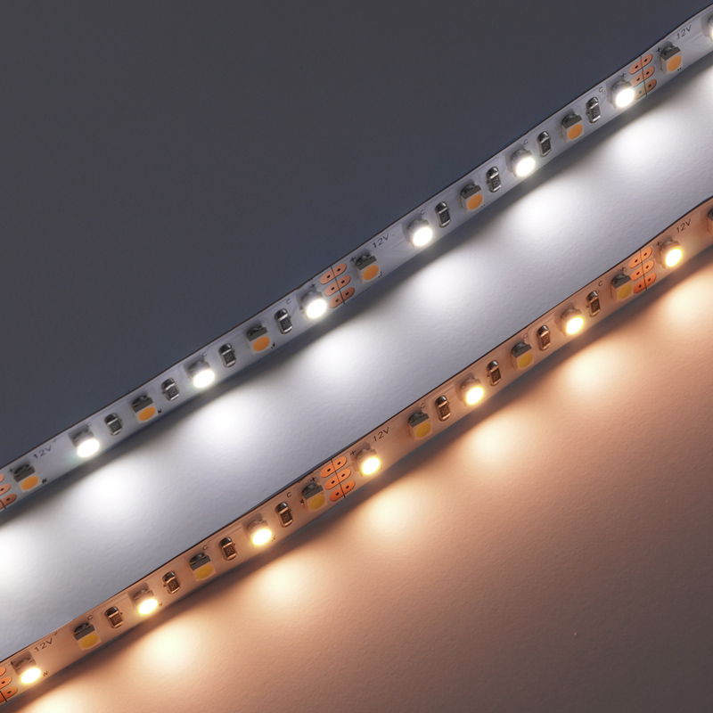 LED szalag beltéri 3528-120 (12 Volt) - CCT meleg+hideg fehér CRI=90