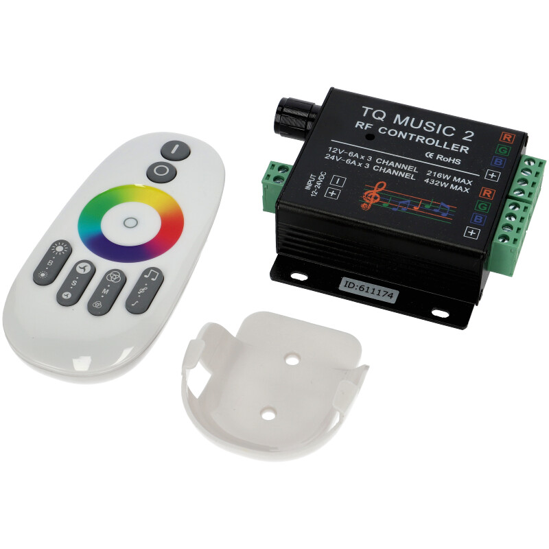 RGB vezérlő - Rádiós - 216W Music 2 controller