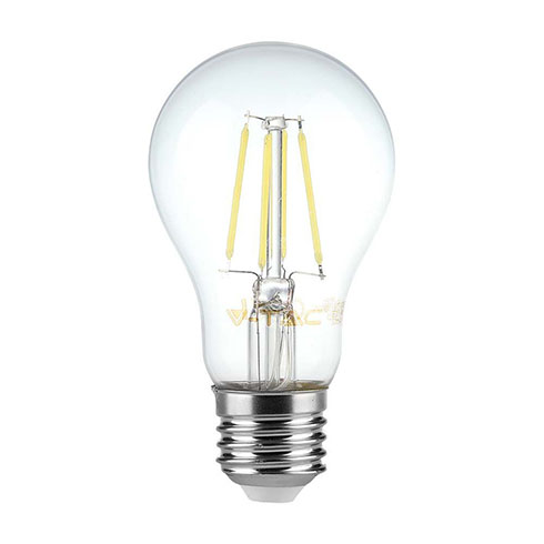 LED lámpa E27 Filament (6W/300°) Körte - meleg fehér