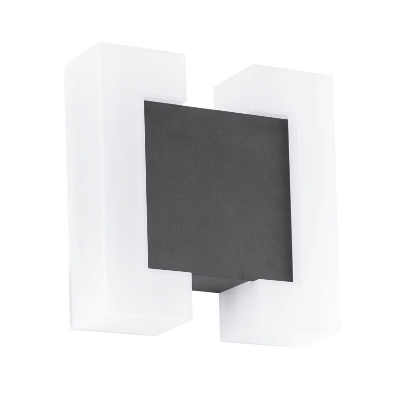 SITIA kültéri oldalfali LED lámpa (2x4,8W) meleg fehér