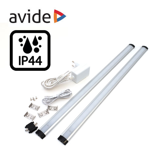 Bútor- és pultvilágító LED lámpa érintős fényerő állítással, tápegységgel, 2x50 cm (5W)