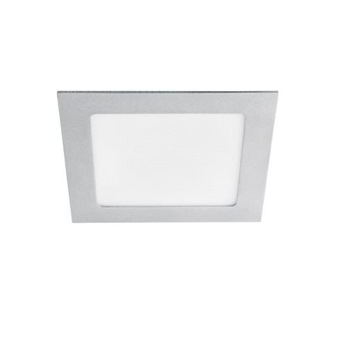 Katro LED panel IP44 ezüst (172 mm) 12W - természetes fehér