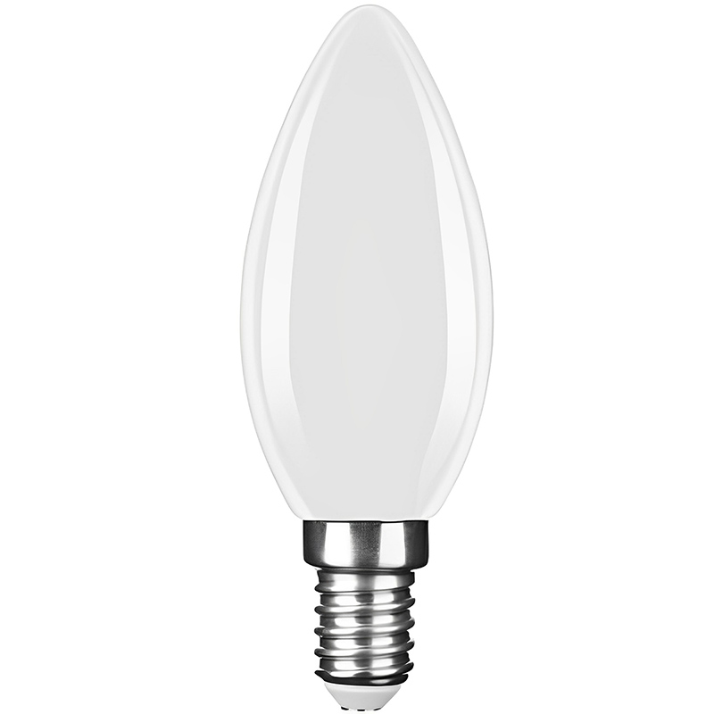 E14 LED izzó Loft filament (4W/360°) Gyertya - természetes fehér