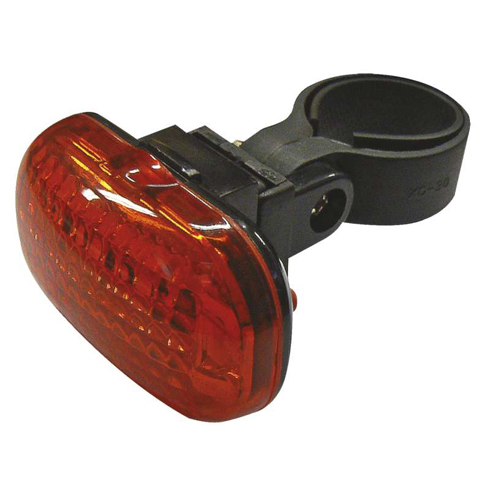 Elemes LED kerékpárlámpa (3 LED) hátsó, piros Kifutó