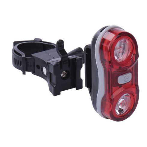 Elemes LED kerékpárlámpa (2 LED) hátsó, piros Kifutó!