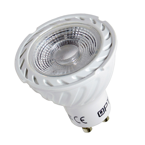 LED lámpa GU10 (7W/110°) hideg fehér, kerámia, dimmelhető