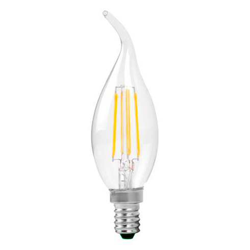 LED lámpa E14 Filament (4W/300°) Láng - meleg fehér