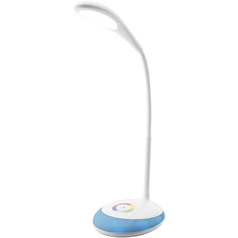 Ben asztali LED lámpa (4W/250Lumen) fehér, akkumulátorral, dimmelhető, RGB fényeffekt