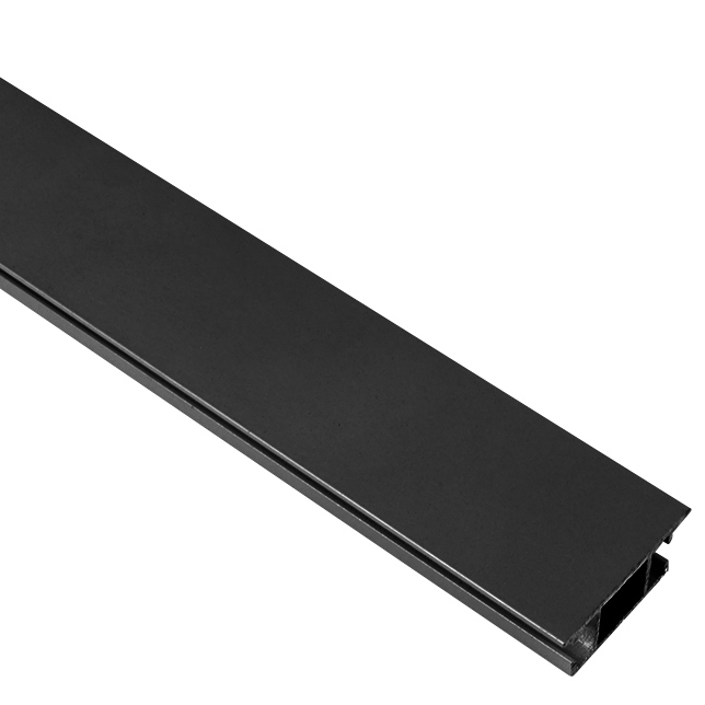 ALU-Design függönykarnis, belső csúszású rúd, fekete (160 cm)
