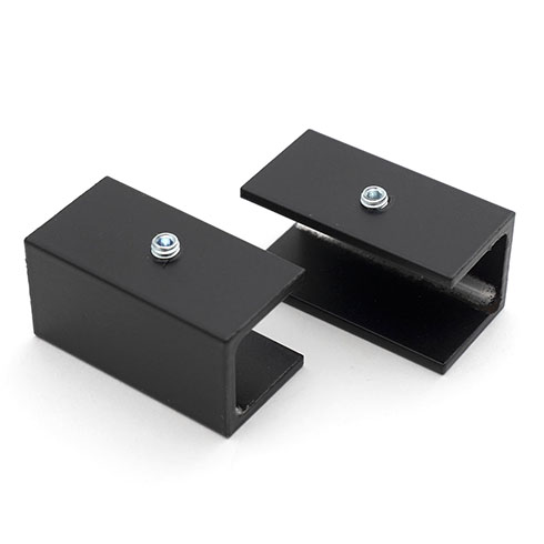 ALU-Design függönykarnis, végzáró (2 db) fekete