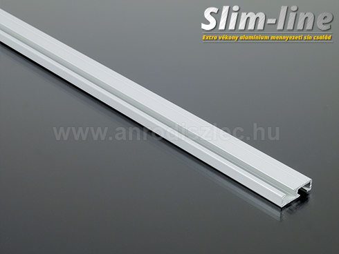 Alumínium függönysín (alu. szín) - 1 sor - 200 cm Kifutó!