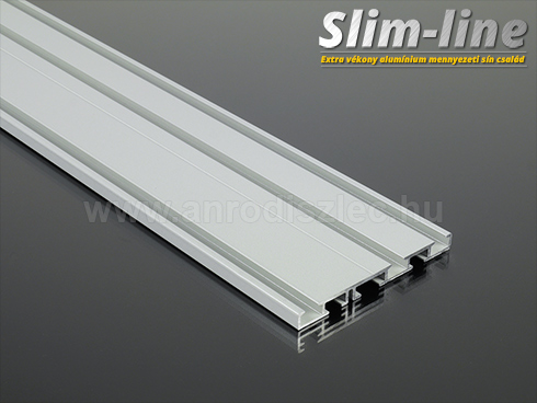 Alumínium függönysín (alu. szín) - 3 sor - 200 cm