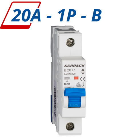 AMPARO kismegszakító (B - 20A) 1 pólusú