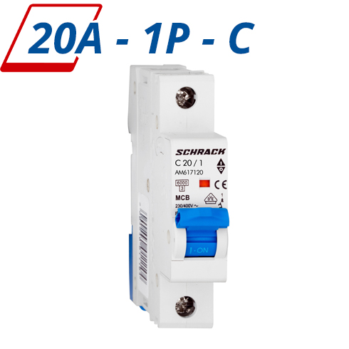 AMPARO kismegszakító (C - 20A) 1 pólusú