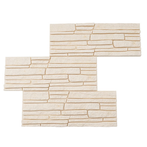 Festhető hungarocell falburkoló kő hatású felülettel, bézs (0.52m2) Rock EPS