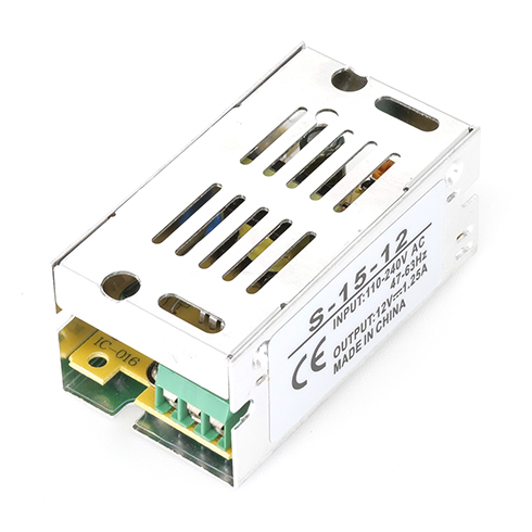 LED tápegység 12 Volt - fém házas, ipari (15W/1.25A)