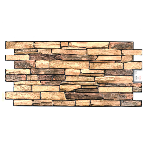 Flexpanel PVC falburkoló lap - Rock Natural (természetes kő)