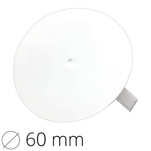Kör alakú tető kötődobozhoz (60 mm) fehér